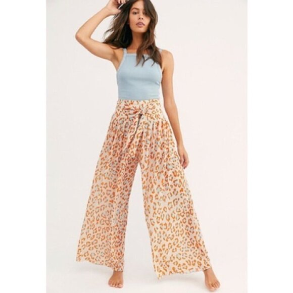 Free People Wake Up Pants Wide Leg High Waist - Picture 1 of 7